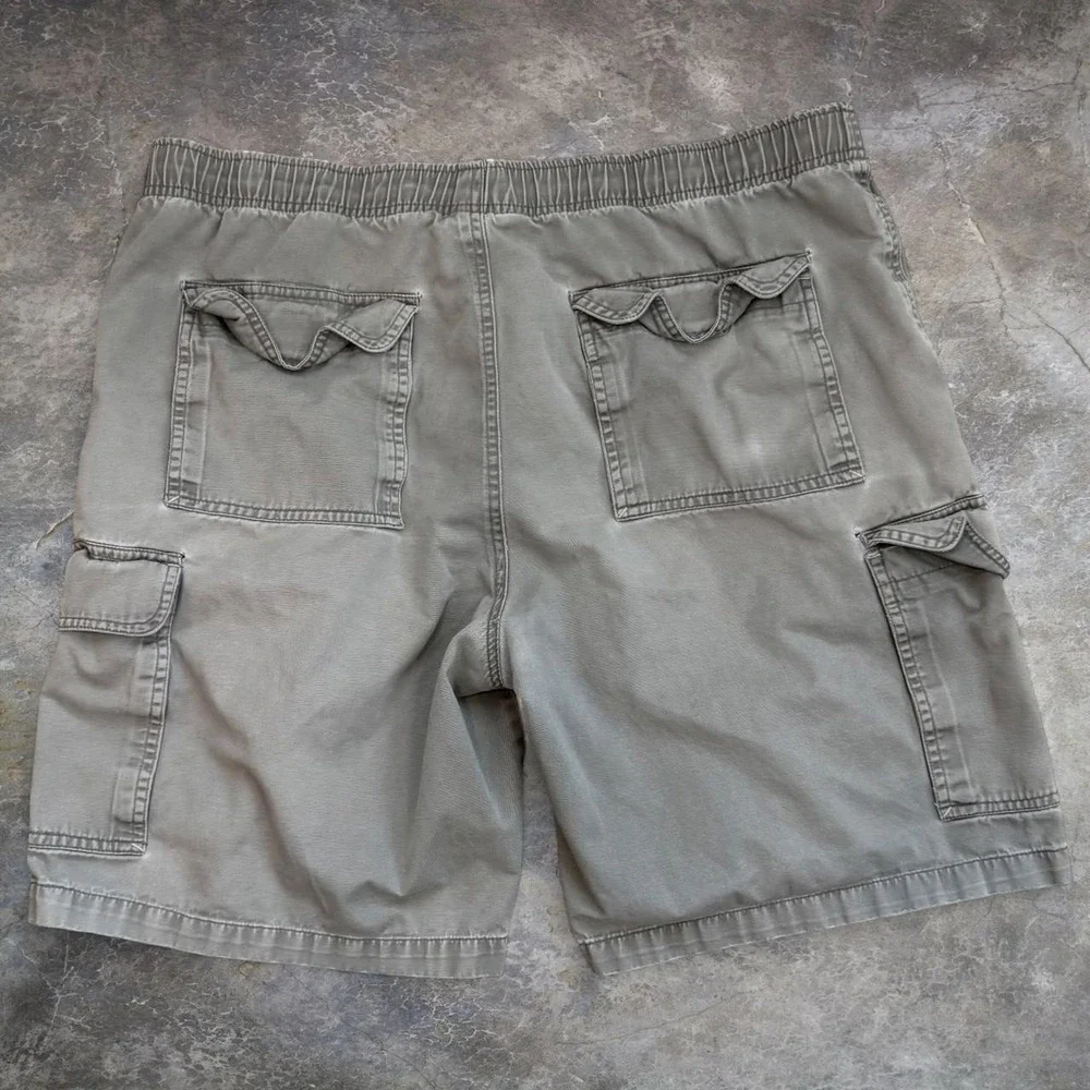 Vintage OP Ocean Pacific Faded Distressed Cargo Shorts Men's Size 38 Surf Y2K
